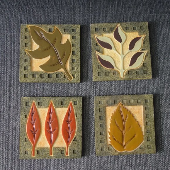 Coasters with Leaf Designs - Picture 1 of 7